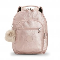 CLAS SEOUL S Backpack with Tablet Compartment Metallic Blush | Kipling UK