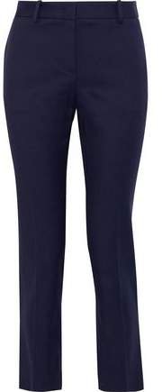 Cropped Cotton-blend Slim-leg Pants