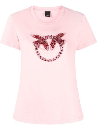 Pinko T-shirt Con Strass - Farfetch