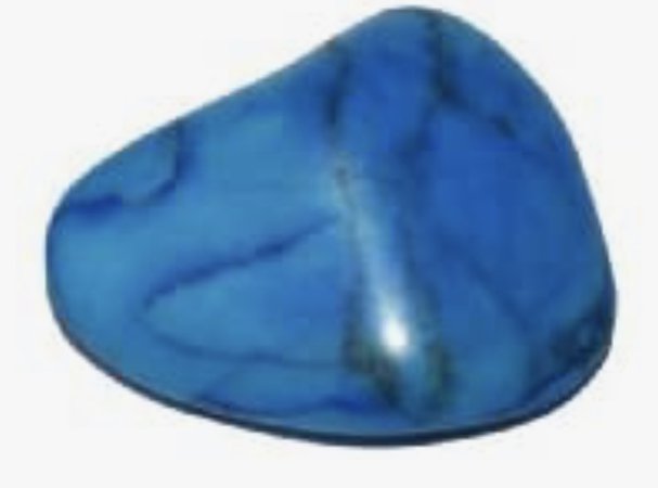 tumbled blue howlite crystal stone