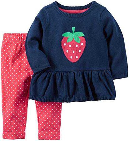 Amazon.com: Carter's Baby Girls' Sweater Sets 121h214: Clothing