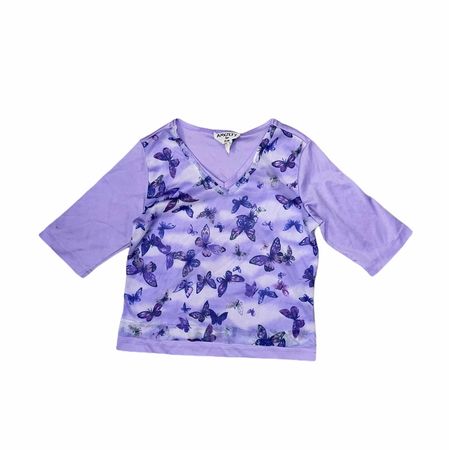 Vintage early 2000s/Y2K Anxiety two toned purple... - Depop