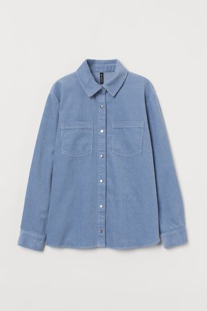 Corduroy Shirt - Blue