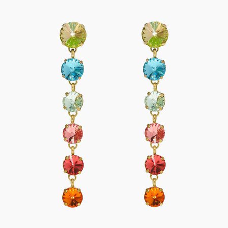 Roxanne Assoulin Technicolor Rainbow Earrings $220.00