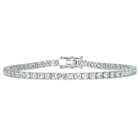 2.00 Carat Natural Diamond Tennis Bracelet G-H SI 14K White | Etsy