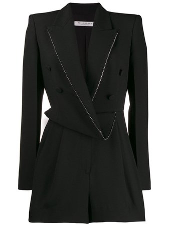 Philosophy Di Lorenzo Serafini draped blazer playsuit $1,412 - Buy Online AW19 - Quick Shipping, Price