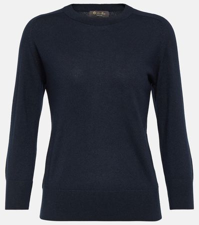 Cashmere Sweater in Blue - Loro Piana | Mytheresa