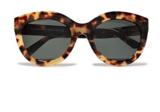 Balenciaga Brown Leopard Sunglasses