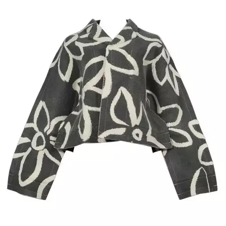Comme des Garcons Floral Flat Collection Jacket 2012 For Sale at 1stDibs | comme des garcons flats, comme des garcons grey jacket