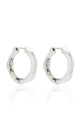 Molten Sterling Silver Hoop Earrings By Avec Joyeria | Moda Operandi