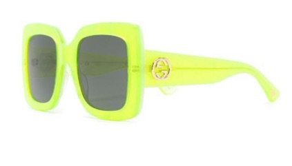 neon yellow Gucci sunglasses