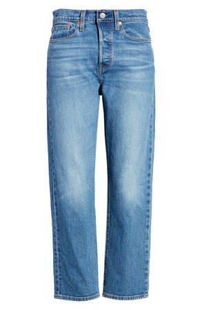Levi's® Wedgie High Waist Crop Straight Leg Jeans (Jive Sound) | Nordstrom