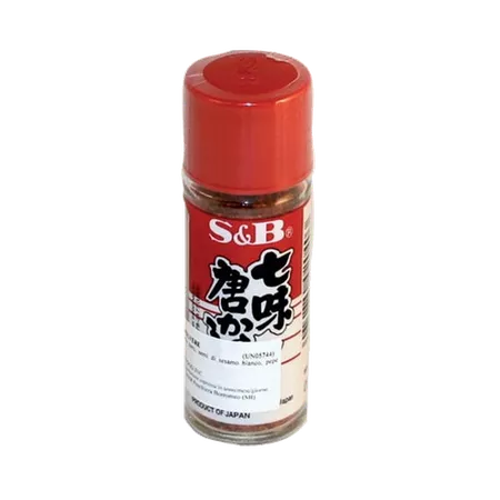 Shichimi=S&B Shichimi Togarashi Seven Spice Assorted Chili Powder, 15 g