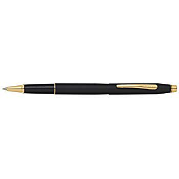 Cross AT0085-110 Classic Century Black Rollerball Pen with Gold Plated Appointments: Amazon.ca: Office Products