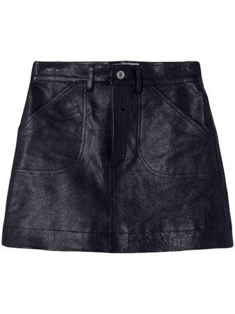 RE/DONE 70s Leather Mini Skirt - Farfetch