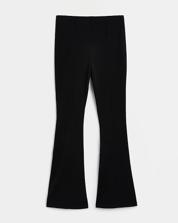 Black flared trousers | River Island