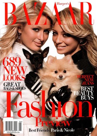 Paris Hilton & Nicole Richie Harper’s Bazaar cover