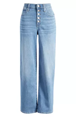 Madewell Summer Perfect High Waist Wide Leg Jeans | Nordstrom