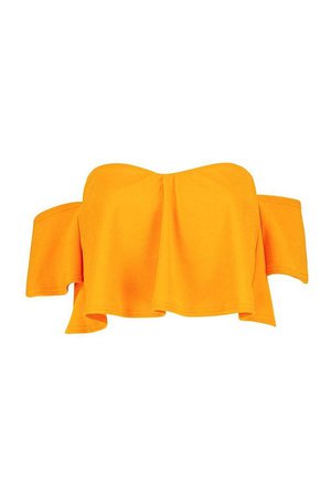 Orange/Yellow Off Shoulder Crop Top