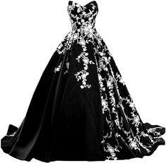 kivary black and white prom dress