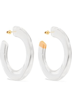 Cult Gaia | Mira acrylic hoop earrings | NET-A-PORTER.COM