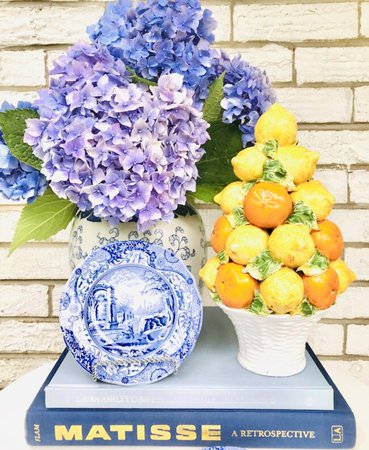 Italian Ceramic Lemon Orange Topiary - Pender & Peony - A Southern Blog
