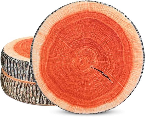 Amazon.com: Coume 3 Pieces Wood Slice Round Throw Pillow 3D Digital Print Decorative Tree Ring Circle Seating Floor Cushions for Kids Seat Cushion Classroom Chair Home Couch Sofa Bedroom Decor : Home & Kitchen