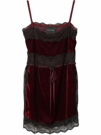 Shop Marc Jacobs The Velvet mini slip dress with Express Delivery - FARFETCH