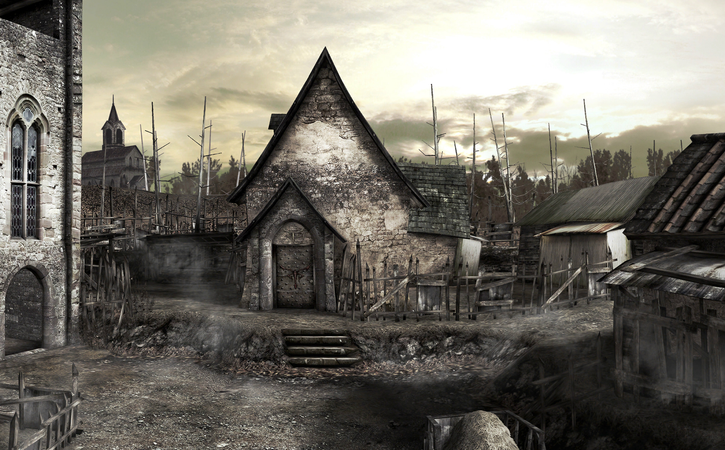 Resident Evil 4 remake village concept