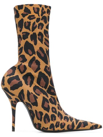 Balenciaga Knife Booties Leopard £1,175 - Shop Online SS19. Same Day Delivery in London
