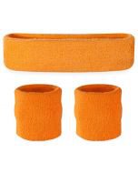 3 Pack orange Sweat Bands | Costume Accessories