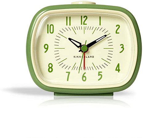 Amazon.com: Kikkerland Retro Alarm Clock, Blue: Home & Kitchen