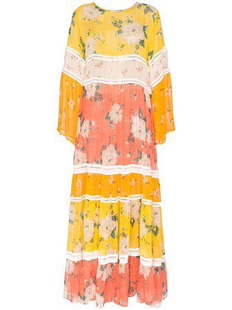 We Are Leone Floral Print Maxi Dress Aw19 | Farfetch.com