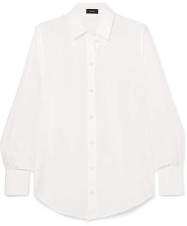 Klein Washed-silk Shirt - Cream