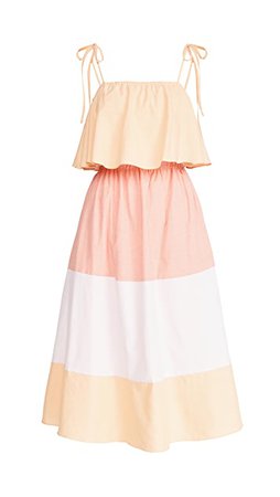 ENGLISH FACTORY Colorblocked Maxi Dress | SHOPBOP