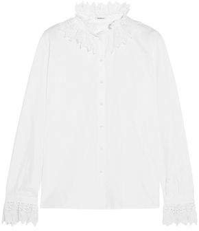 Lace-trimmed Cotton Shirt
