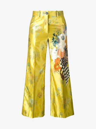 Dries Van Noten Powell Floral Print Trousers