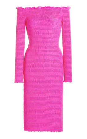 Smocked Jersey Dress By Balenciaga | Moda Operandi