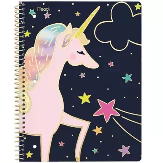 Spiral Notebook 1 Subject Wide Ruled Fairytale Unicorn - Mead : Target