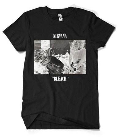 nirvana bleach band t-shirt