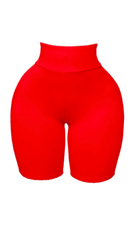 *clipped by @luci-her* Red Bike Cycling Shorts