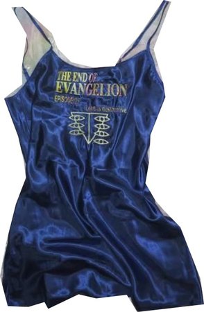 end of evangelion lingerie slip dress