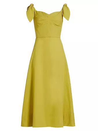 Shop Tanya Taylor Ashland Bow-Sleeve Cocktail Dress | Saks Fifth Avenue