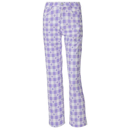 purple spring pants