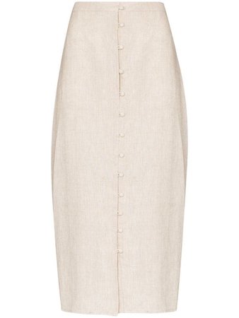 Reformation Fredo linen skirt