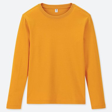 KIDS SOFT TOUCH CREW NECK LONG-SLEEVE T-SHIRT | UNIQLO US
