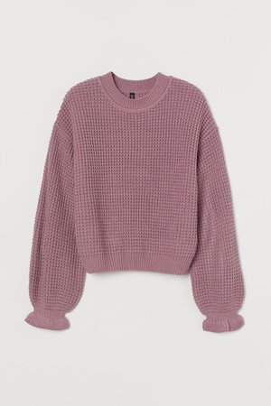 Knit Sweater - Heather purple - Ladies | H&M US