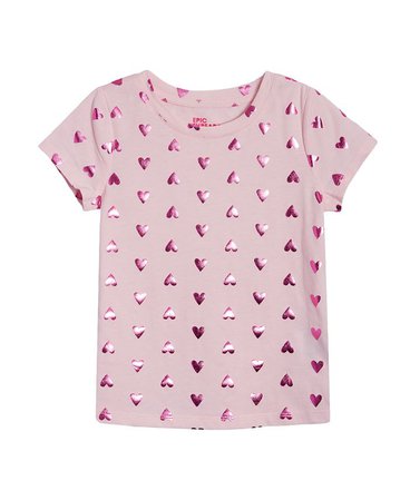 Epic Threads Little Girls Hearts All Over Print T-shirt & Reviews - Shirts & Tops - Kids - Macy's