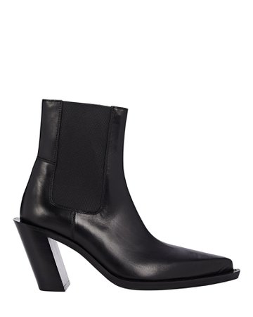 Acne Studios Pointed Leather Ankle Boots | INTERMIX®