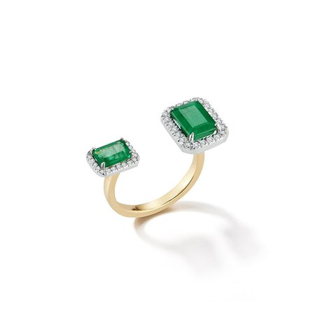 Opposite Direction Emerald ring – MATEO